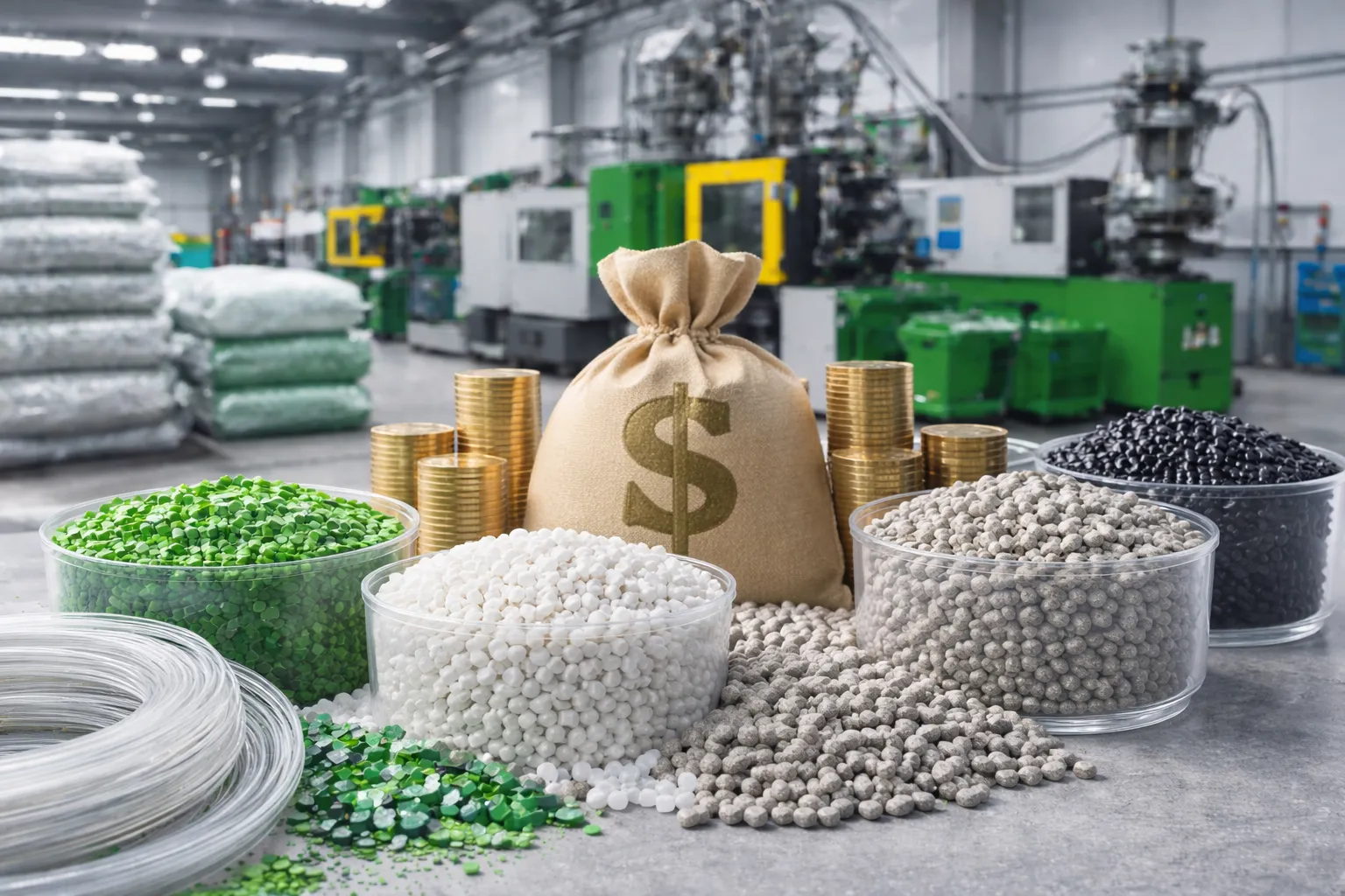 biji plastik daur ulang untuk efisiensi biaya produksi industri manufaktur